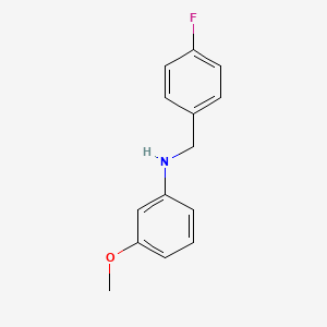 molecular formula C14H14FNO B1648581 N-(4-Fluorobenzyl)-3-methoxyaniline 