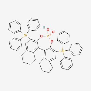 molecular formula C56H49O4PSi2 B1648632 (11bR)-4-Hydroxy-2,6-bis(triphenylsilyl)-8,9,10,11,12,13,14,15-octahydrodinaphtho[2,1-d:1',2'-f][1,3,2]dioxaphosphepine 4-oxide 