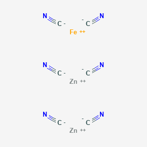 Dizinc;iron(2+);hexacyanide