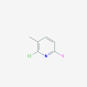 molecular formula C6H5ClIN B1648652 2-Chloro-6-iodo-3-methylpyridine 