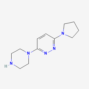 molecular formula C12H19N5 B1648663 3-(Piperazin-1-Yl)-6-(Pyrrolidin-1-Yl)Pyridazine CAS No. 902836-50-4