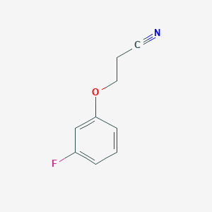 molecular formula C9H8FNO B1648666 3-(3-Fluorophenoxy)propanenitrile 