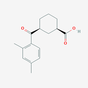 cis-3-(2,4-Dimethylbenzoyl)cyclohexane-1-carboxylic acid