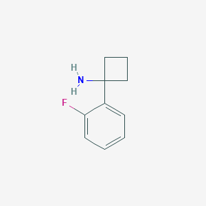 molecular formula C10H12FN B1648690 1-(2-Fluorophenyl)cyclobutanamine 