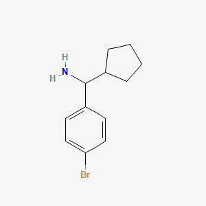 (4-Bromophenyl)(cyclopentyl)methanamine