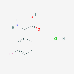 molecular formula C8H9ClFNO2 B1648732 2-Amino-2-(3-fluorophenyl)acetic Acid Hydrochloride 