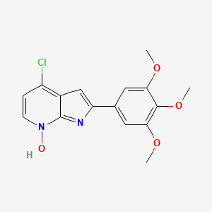 1H-Pyrrolo[2,3-b]pyridine, 4-chloro-2-(3,4,5-trimethoxyphenyl)-, 7-oxide
