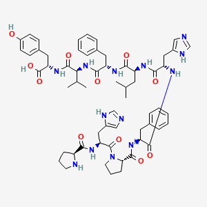 molecular formula C60H77N13O11 B1648768 Pro-His-Pro-Phe-His-Leu-Phe-Val-Tyr 