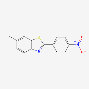 molecular formula C14H10N2O2S B1648769 6-Methyl-2-(4-nitrophenyl)benzothiazole 