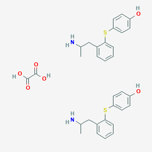 B164878 2-((2-(2-Aminopropyl)phenyl)thio)phenol ethanedioate (2:1) (salt) CAS No. 128959-33-1