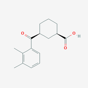 cis-3-(2,3-Dimethylbenzoyl)cyclohexane-1-carboxylic acid