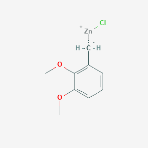 molecular formula C9H11ClO2Zn B1648786 2,3-Dimethoxybenzylzinc chloride 