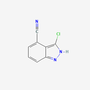 1H-Indazole-4-carbonitrile, 3-chloro-