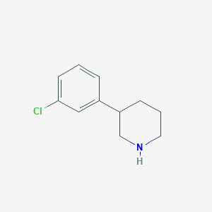 molecular formula C11H14ClN B1648822 3-(3-Chlorophenyl)piperidine 