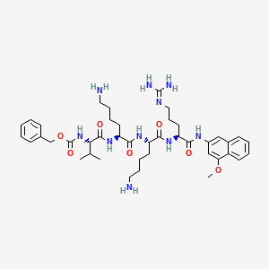 molecular formula C42H62N10O7 B1648826 Z-Val-Lys-Lys-Arg-MNA 