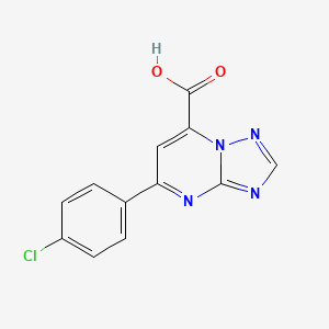 5-(4-Chlorophenyl)[1,2,4]triazolo[1,5-a]pyrimidine-7-carboxylic acid