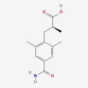 molecular formula C13H17NO3 B1648842 (S)-3-(4-Carbamoyl-2,6-dimethyl-phenyl)-2-methyl-propionic acid 