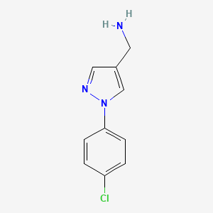 (1-(4-chlorophenyl)-1H-pyrazol-4-yl)methanamine