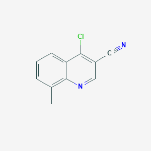 molecular formula C11H7ClN2 B1648851 4-Chloro-8-methylquinoline-3-carbonitrile CAS No. 936497-97-1