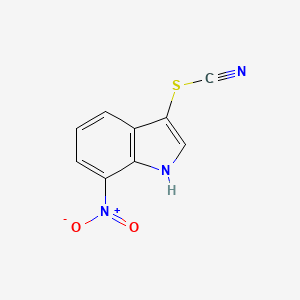 molecular formula C9H5N3O2S B1648853 7-Nitro-3-thiocyanato-1H-indole CAS No. 885266-79-5