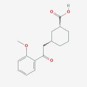 cis-3-[2-(2-Methoxyphenyl)-2-oxoethyl]cyclohexane-1-carboxylic acid