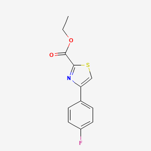 molecular formula C12H10FNO2S B1648888 Ethyl 4-(4-fluorophenyl)-2-thiazolecarboxylate CAS No. 886366-37-6