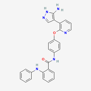 molecular formula C27H22N6O2 B1648897 TIE-2 and Aurora inhibitor 1 