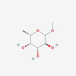 molecular formula C7H14O5 B016489 (3S,4R,5S,6S)-2-甲氧基-6-甲基四氢-2H-吡喃-3,4,5-三醇 CAS No. 65310-00-1