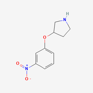 molecular formula C10H12N2O3 B1648901 3-(3-Nitrophenoxy)pyrrolidine 