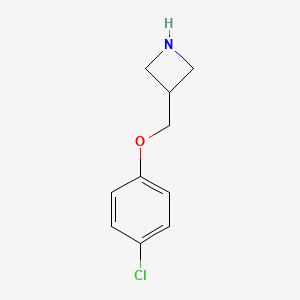 molecular formula C10H12ClNO B1648902 3-[(4-Chlorophenoxy)methyl]azetidine 