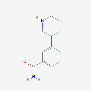 molecular formula C12H16N2O B1648904 3-Piperidin-3-ylbenzamide 