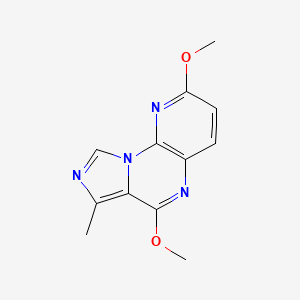 molecular formula C12H12N4O2 B1648935 Imidazo[1,5-a]pyrido[3,2-e]pyrazine, 2,6-dimethoxy-7-methyl- 