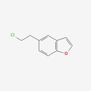 molecular formula C10H9ClO B1648936 5-(2-Chloroethyl)benzofuran CAS No. 943034-51-3