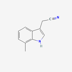 molecular formula C11H10N2 B1648941 2-(7-甲基-1H-吲哚-3-基)乙腈 CAS No. 858232-97-0