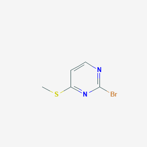 molecular formula C5H5BrN2S B1648942 2-Bromo-4-(methylsulfanyl)pyrimidine 