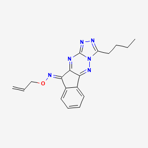 10H-Indeno[2,1-e]-1,2,4-triazolo[4,3-b][1,2,4]triazin-10-one,3-butyl-,O-2-propen-1-yloxime