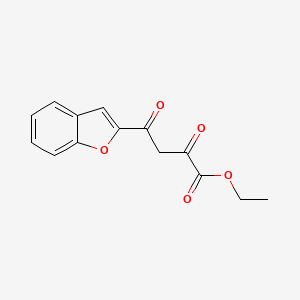 molecular formula C14H12O5 B1648950 Ethyl 4-(1-benzofuran-2-yl)-2,4-dioxobutanoate 