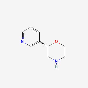 molecular formula C9H12N2O B1648969 (S)-2-(pyridin-3-yl)morpholine 