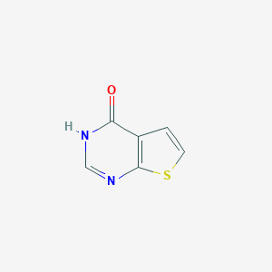 molecular formula C6H4N2OS B016490 噻吩[2,3-d]嘧啶-4(3H)-酮 CAS No. 14080-50-3