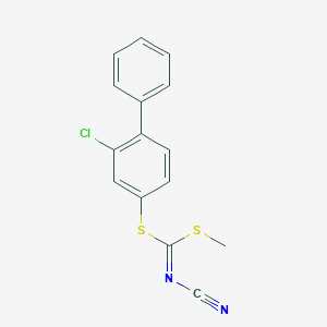 (2-Chlorobiphenyl-4-yl)methyl-cyanocarbonimidodithioate