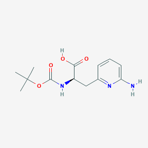 molecular formula C13H19N3O4 B1649003 3-(6-aminopyridin-2-yl)-N-Boc-D-alanine 
