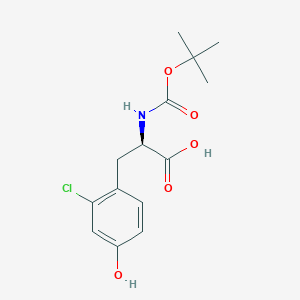 molecular formula C14H18ClNO5 B1649023 N-Boc-2-chloro-D-tyrosine 