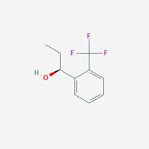 molecular formula C10H11F3O B1649047 (1S)-1-[2-(trifluoromethyl)phenyl]propan-1-ol 