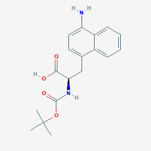molecular formula C18H22N2O4 B1649051 3-(4-Aminonaphthalen-1-yl)-N-Boc-D-alanine 