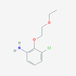 3-Chloro-2-(2-ethoxyethoxy)aniline