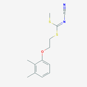 molecular formula C13H16N2OS2 B1649063 [2-(2,3-Dimethylphenoxy)ethyl]methyl-cyanocarbonimidodithioate 