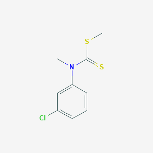 molecular formula C9H10ClNS2 B1649082 Methyl (3-chlorophenyl)methylcarbamodithioate 