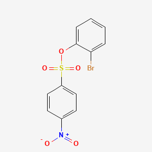 molecular formula C12H8BrNO5S B1649088 p-Nitrobenzolsulfonsaeure-o-bromphenylester 