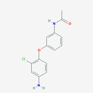molecular formula C14H13ClN2O2 B1649092 N-[3-(4-氨基-2-氯苯氧基)苯基]乙酰胺 CAS No. 946729-76-6