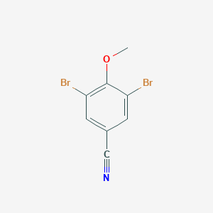 molecular formula C8H5Br2NO B164910 3,5-二溴-4-甲氧基苯甲腈 CAS No. 3336-39-8